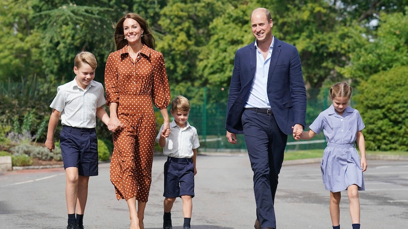 Kate und William setzen auf moderne Erziehungsmethoden - auch das Personal profitiert davon.  (Bild: AP)