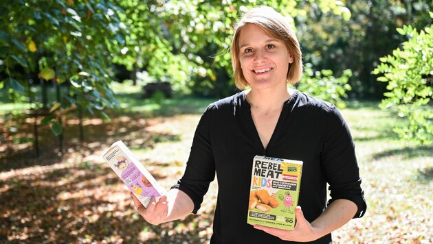 Rebel Meat Wien Mitgründerin Cornelia Habacher Halb Fleisch halb Gemüse Kinder Wirtschaft Foto: Markus Wenzel (Bild: Markus Wenzel)