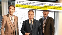 Von links: Stadtrat Peter Hanke, Bürgermeister Michael Ludwig und Stadtwerke-Vorstand Peter Weinelt (Bild: Bartel Gerhard, Krone KREATIV)