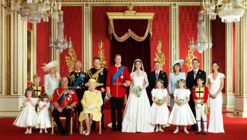 Das offizielle Hochzeitsfoto von Prinz William und Prinzessin Kate (Bild: Hugo Burnand / AFP / picturedesk.com)