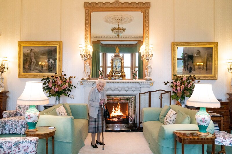 Eine der wohl letzten Fotografien von Queen Elizabeth II. (Bild: AFP/Jane Barlow)