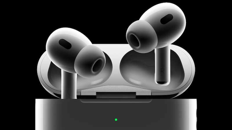 Das Original: die neuen AirPods Pro (2. Generation) von Apple. (Bild: Apple)