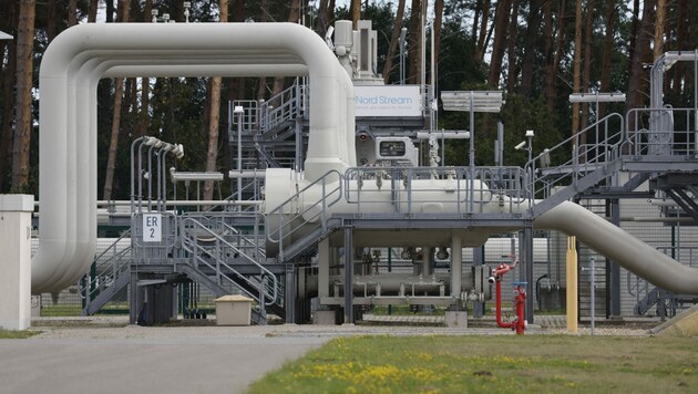 Gelände des Gastransport- und Pipelinebetreibers Gascade in Lubmin (Nordostdeutschland), nahe der Grenze zu Polen (Bild: AFP)