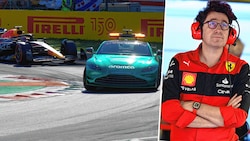 Ferrari-Teamchef Mattia Binotto ist nach dem Italien-GP sauer auf die Zieleinfahrt mit Safety-Car - mit Verstappen als Sieger. (Bild: AP/Luca Bruno)