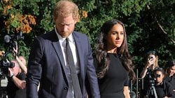 Nach wochenlangen Gerüchten um ihre Ehe haben sich Herzogin Meghan und Prinz Harry jetzt erstmals wieder gemeinsam gezeigt. (Bild: AFP)