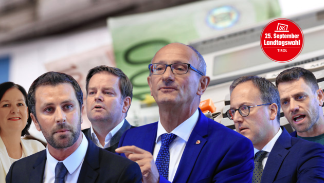 Andrea Haselwanter-Schneider, Georg Dornauer, Markus Abwerzger, Anton Mattle, Dominik Oberhofer und Gebi Mair (von links). (Bild: Christof Birbaumer, thinkstockphotos.de)