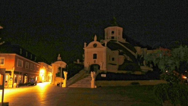 La luz también se apagará en la iglesia de la montaña en Eisenstadt.  (Imagen: Judt Reinhard)