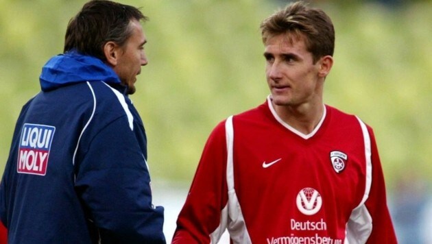 Mit Kaiserslautern traf Klose (re.) einst sogar gegen Ex-1860-München-Coach Pacult. (Bild: Imago Sportfotos)
