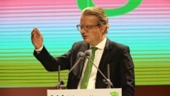 Landeshauptmann Christopher Drexler bei seiner Rede am ÖVP-Parteitag (Bild: Christian Jauschowetz)