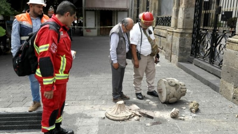 In der Hauptstadt entstanden lediglich Schäden an Gebäuden. (Bild: APA/AFP/ULISES RUIZ)