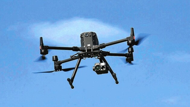 Auch Drohnenstaffeln waren alarmiert (Bild: Huber Patrick)