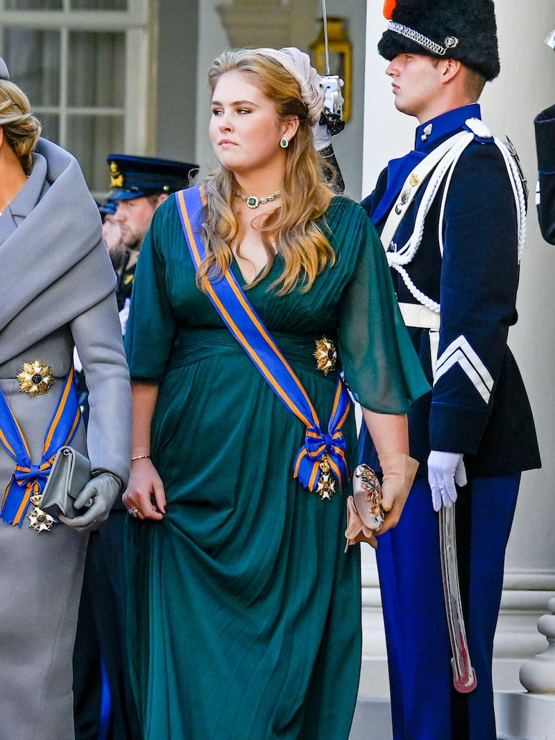 Kronprinzessin Amalia am Prinsjesdag 2022 in Den Haag (Bild: Dutch Press Photo Agency / Action Press / picturedesk.com)