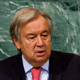 António Guterres während seiner Auftaktrede bei der UNO-Generalversammlung in New York (Bild: 2022 Getty Images/AP/AFP)