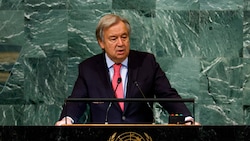 António Guterres während seiner Auftaktrede bei der UNO-Generalversammlung in New York (Bild: 2022 Getty Images/AP/AFP)