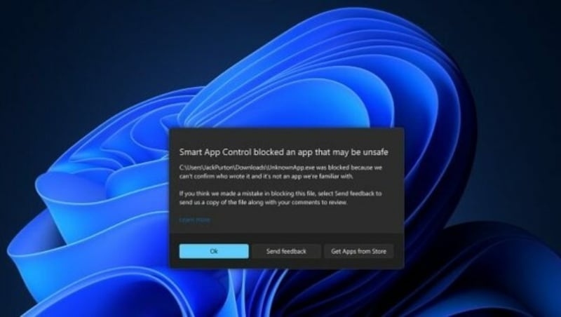 Smart App Control soll sicherstellen, dass nur vertrauenswürdige Anwendungen ausgeführt werden. (Bild: Microsoft)