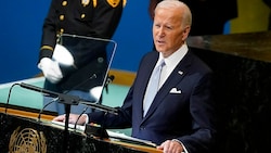 US-Präsident Joe Biden übte scharfe Kritik an Russland, das „unverantwortliche Drohungen“ ausspreche. (Bild: AP)