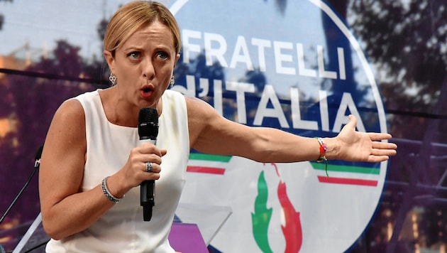Giorgia Meloni hat beste Chancen, erste Premierministerin Italiens zu werden. (Bild: (c) www.VIENNAREPORT.at)