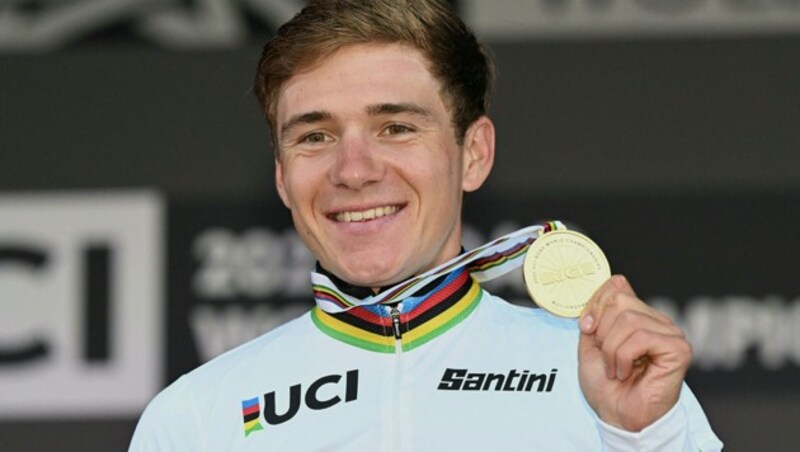 Remco Evenepoel (Bild: APA/AFP/WILLIAM WEST)