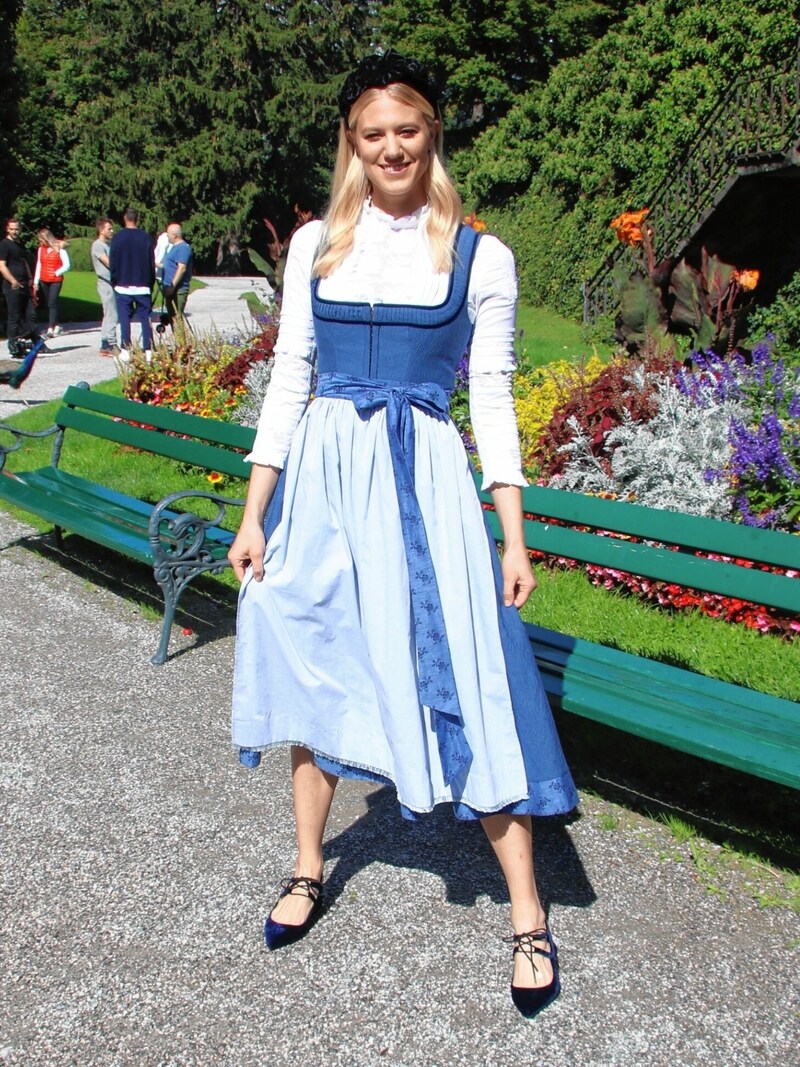 Trendige Tracht: Marolt posierte perfekt. (Bild: Copyright © 2022, hammann.)