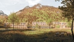 Ungeliebte Pläne: Leitspital in Stainach (Bild: ARGE Franz&Sue und Maurer&Partne)