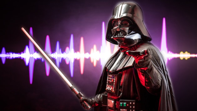 Mithilfe von künstlicher Intelligenz will „Darth Vader“-Sprecher James Earl Jones seine Stimme verewigen lassen. (Bild: stock.adobe.com, Krone KREATIV)