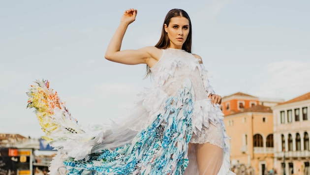 Linda Hiller shootete schon in Venedig, demnächst steht sie für den Star-Designer Roberto Cavalli vor der Kamera. (Bild: Karoline Rais)