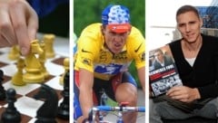 Ob beim Schach, beim Radeln (Lance Armstrong) oder beim Fußball (re. Dominique Taboga) - von kleinen Schummeleien bis hin zu schwerem Betrug war schon alles dabei. (Bild: Jürgen Radspieler, Patrick Kovarik, Andreas Tröster)