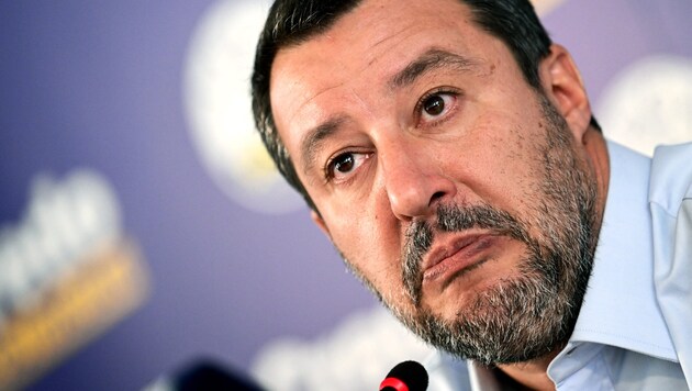 Der Prozess gegen Matteo Salvini läuft bereits seit September 2022. Die Anklage lautet auf Freiheitsberaubung und Amtsmissbrauch. (Bild: Miguel MEDINA / AFP)