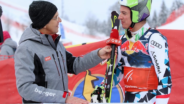 Michael Berger 2017 auf der Streif beim Hahnenkammrennen (Bild: GEPA)