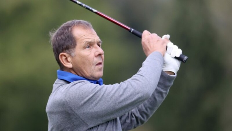 Michael Berger hat auch eine Leidenschaft für den Golfsport. Hier beim Gösser-Medien-Einladungsturnier in der Steiermark. (Bild: GEPA)