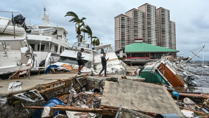 Bilder der Verwüstung in Fort Myers (Bild: AFP)