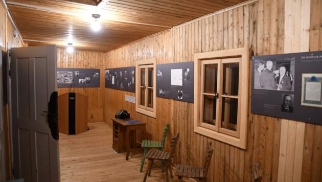 El interior de la cabaña ha sido cuidadosamente restaurado y es accesible en visitas guiadas.  (Imagen: Andreas Fischer)