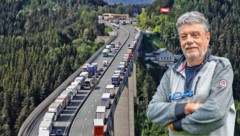 Anti-Transitkämpfer Fritz Gurgiser fordert die Politik auf, die rechtlichen Möglichkeiten zum Schutz der Gesundheit auszuschöpfen. (Bild: Christof Birbaumer, Hubert Berger)