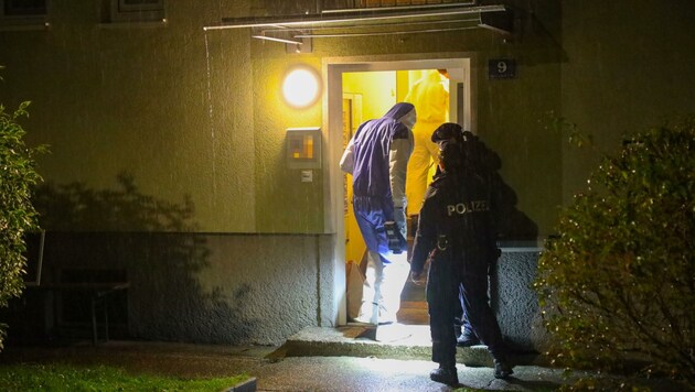 Als die Polizisten die richtige Wohnung fanden, war es schon zu spät – die Prostituierte war hilflos erstickt. (Bild: Lauber/laumat.at Matthias)