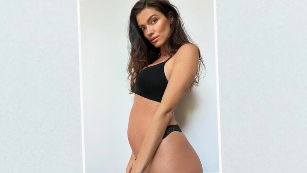 Anna Christina Schwartz, Herzdame von Heinz Lindner, genießt die Schwangerschaft sichtlich. (Bild: Instagram.com/annachristinaschwartz)
