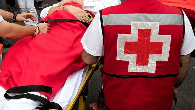 Die Verletzte wurde ins Vöcklabrucker Spital eingeliefert (Symbolbild). (Bild: APA/AFP/JAIME REINA)