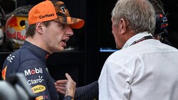 Max Verstappen und Helmut Marko (Bild: AFP or licensors)