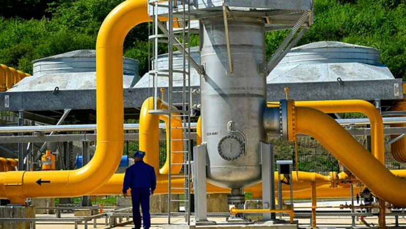 Eine Pipeline in Bulgarien (Bild: APA/AFP/Nikolay DOYCHINOV)