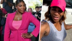 Serena Williams - links bei der New York Fashion Week vor zwei Wochen, rechts nach ihrem ersten Auftritt als „Fußballtrainerin“ vor einer Woche (Bild: APA/AFP/ANGELA WEISS, Instagram.com/serenawilliams)