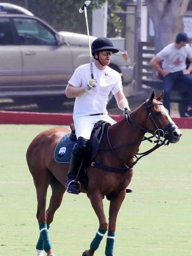 Prinz Harry bei einem Polo-Spiel im Santa Barbara Polo & Racquet Club (Bild: www.photopress.at)