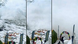 Ein Sherpa filmte die dramatischen Sekunden mit seinem Handy. (Bild: kameraOne, KRONE Kreativ)