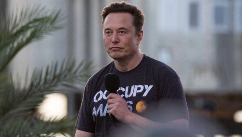 Elon Musks Plan findet in Kiew keinen Gefallen. (Bild: APA/Getty Images via AFP/GETTY IMAGES/Michael Gonzalez)