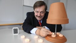 „Krone“-Physiker Werner Gruber wagt für uns den Selbstversuch. (Bild: Jöchl Martin)