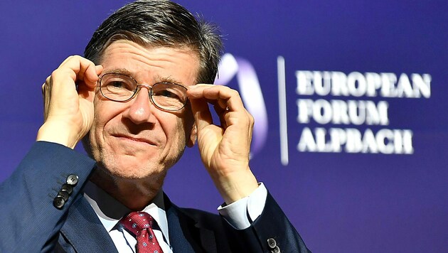 Der US-Starökonom Jeffrey D. Sachs will auch mehrere Beweise für die Urheberschaft Washingtons haben. (Bild: APA/BARBARA GINDL)