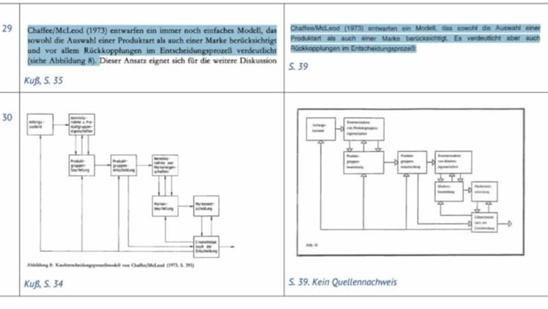 Seitenweise Plagiate und einen fast zur Gänze abgekupferten Theorieteil ortet der „Plagiatsjäger“ Stefan Weber in der Diplomarbeit von Innenminister Gerhard Karner (ÖVP). (Bild: Screenshot: plagiatsgutachten.com)