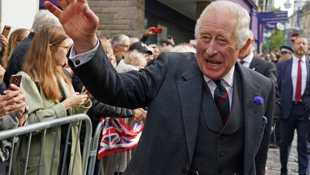 König Charles in Schottland (Bild: Andrew Milligan/PA via AP)