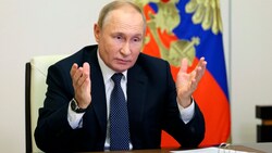 Russlands Kremlchef Putin am 5. Oktober 2022 (Bild: AP/Gavriil Grigorov)
