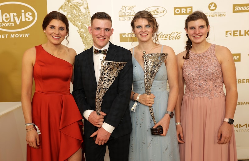 Elisabeth Aigner, Johannes Aigner, Veronika Aigner und Barbara Aigner (Bild: GEPA)