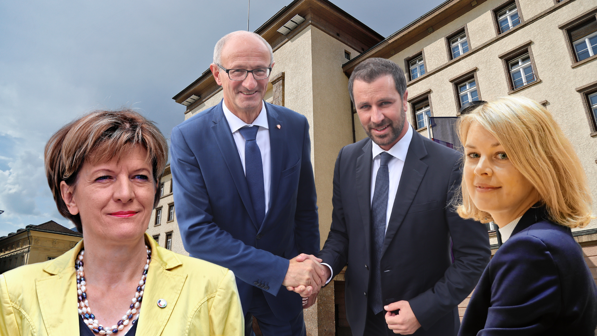 Die Parteichefs Mattle und Dornauer könnten in Innsbruck fündig werden. Zwei Namen werden immer wieder genannt: Christine Oppitz-Plörer (Für Innsbruck) und Elisabeth Mayr (SPÖ). (Bild: Christof Birbaumer)