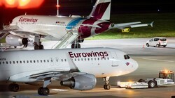 Die Piloten der Fluggesellschaft Eurowings sind am Donnerstag in einen 24-stündigen Streik getreten. (Bild: APA/dpa/Marcel Kusch)